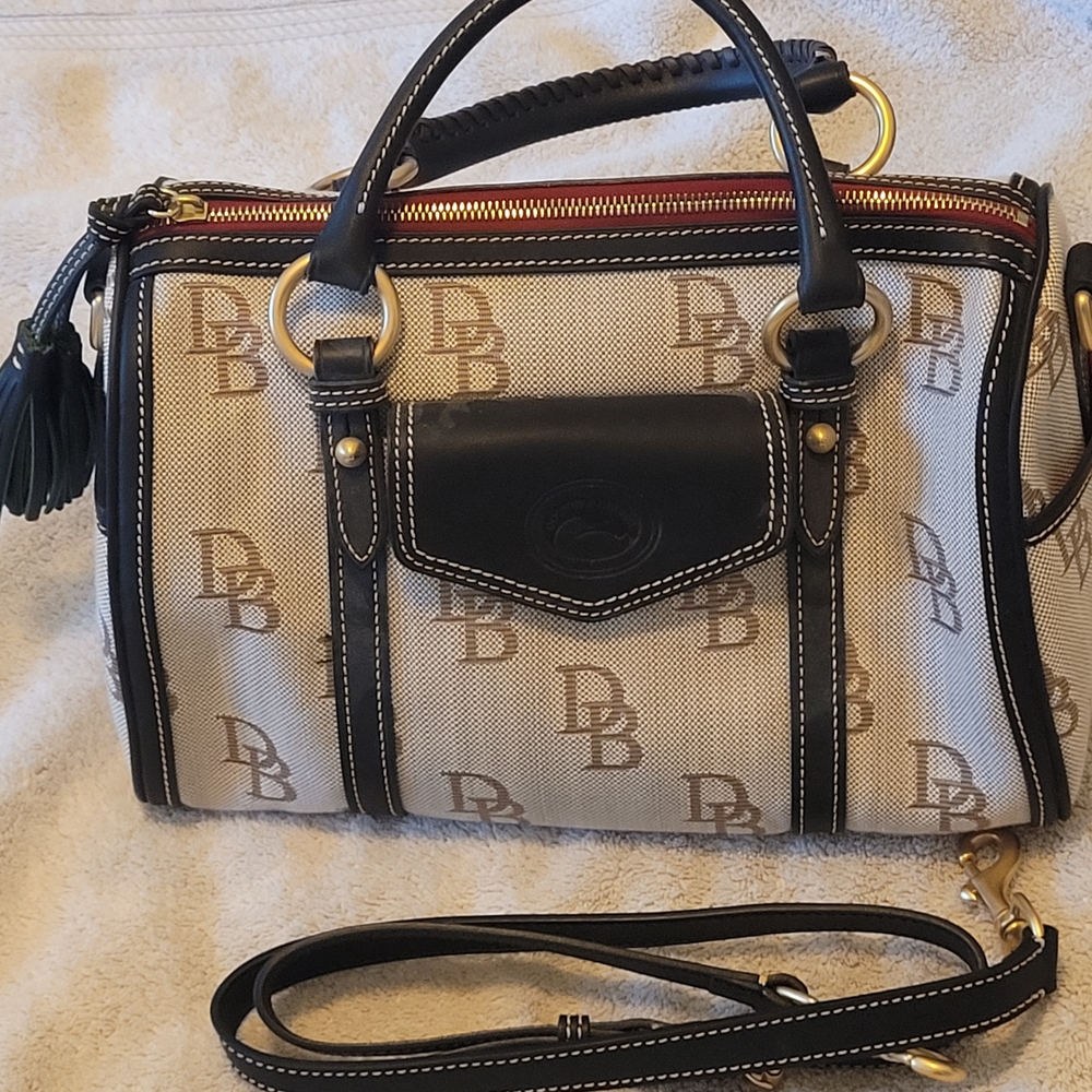 Dooney & Bourke Black and Tan Women's Bag